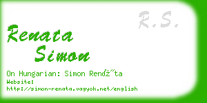 renata simon business card